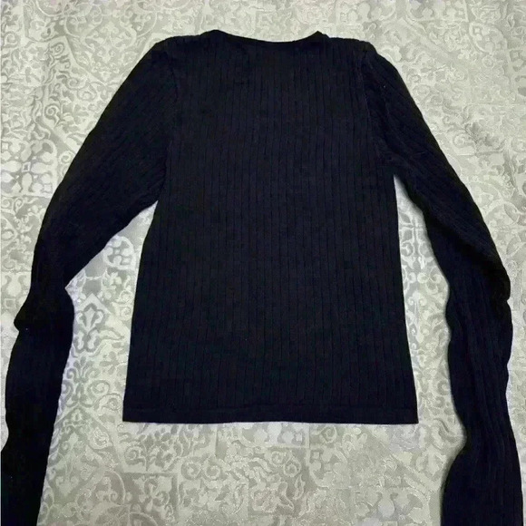 Zara woman’s black long sleeve with elbow cut outs very stylish in  size small - Picture 3 of 5